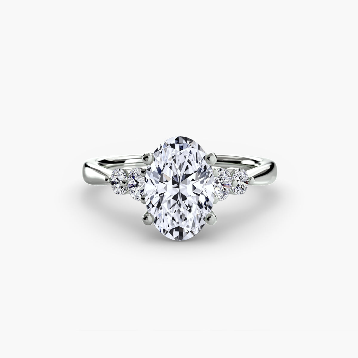 Solitaire with Shoulder Accents 2 – Ringfassung / Ring setting