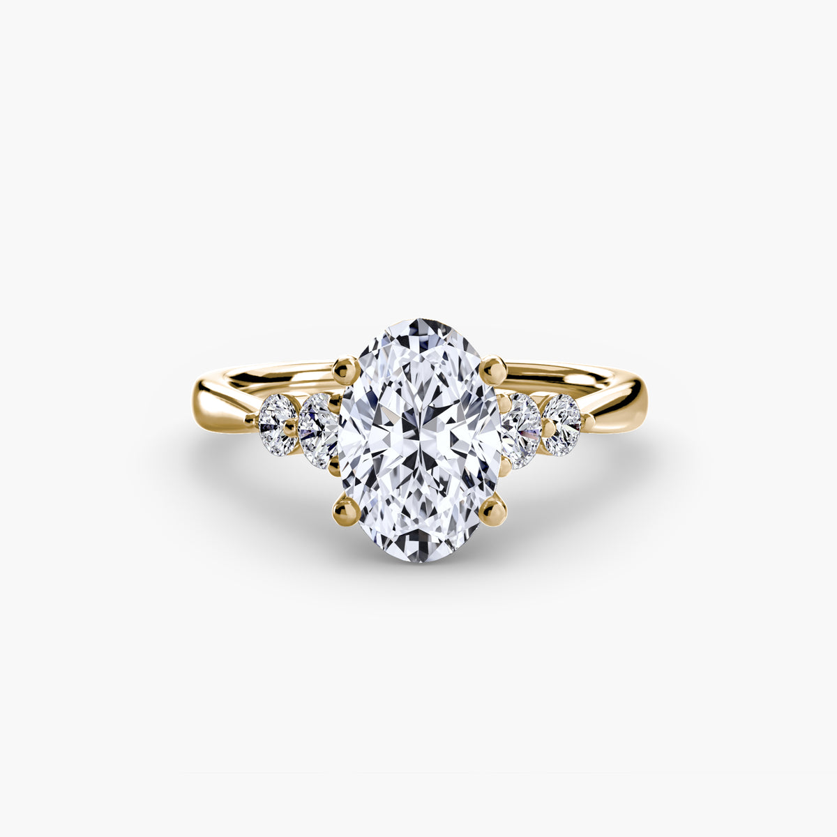 Solitaire with Shoulder Accents 2 – Ringfassung / Ring setting