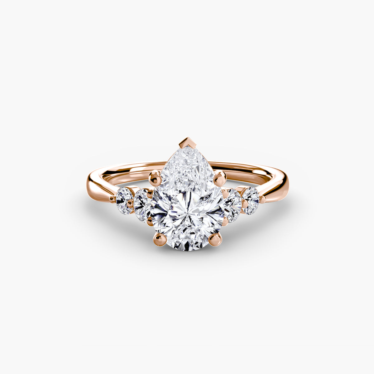 Solitaire with Shoulder Accents 2 – Ringfassung / Ring setting