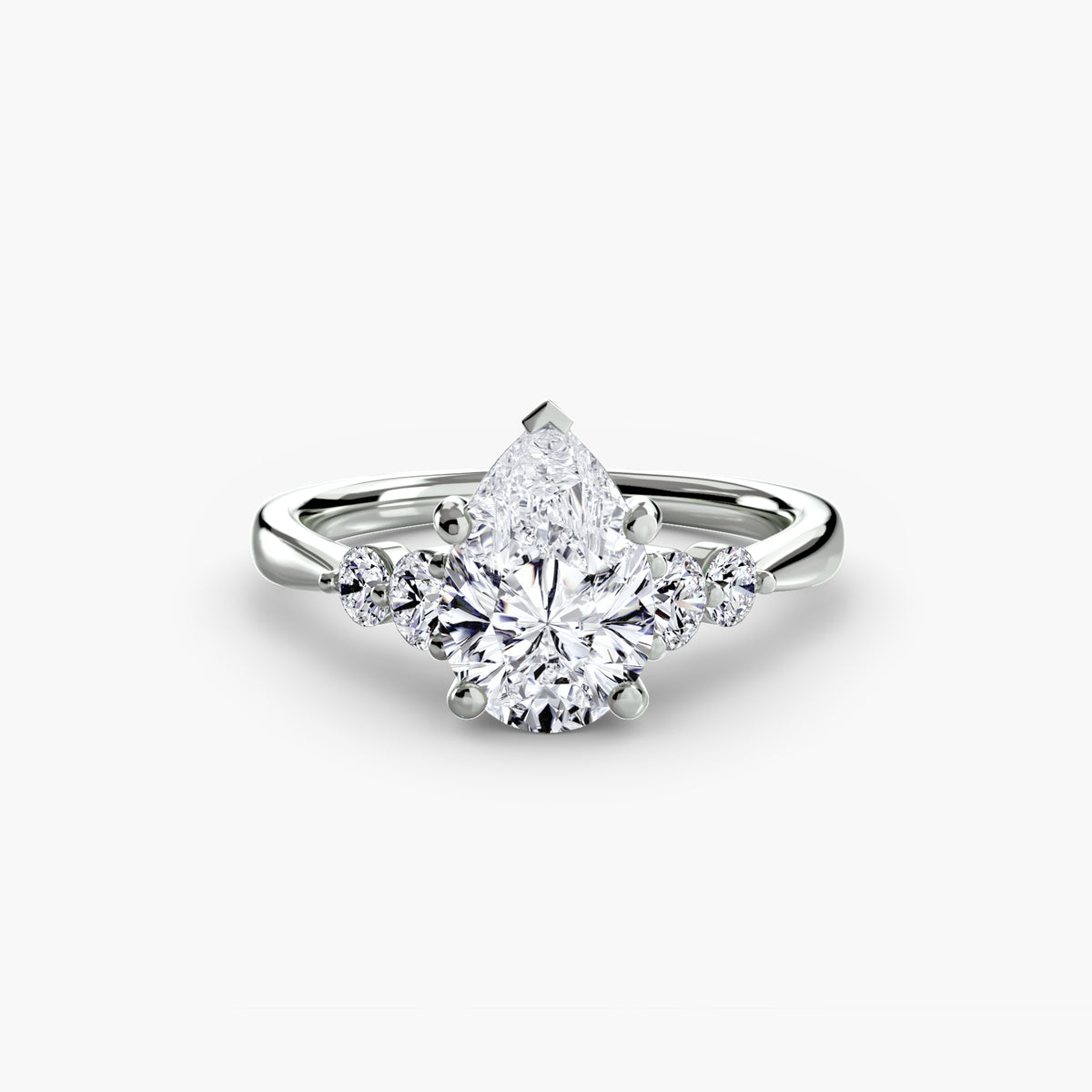 Solitaire with Shoulder Accents 2 – Ringfassung / Ring setting