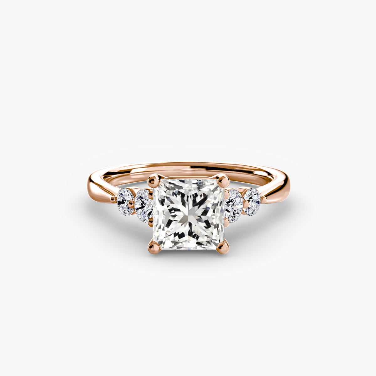 Solitaire with Shoulder Accents 2 – Ringfassung / Ring setting