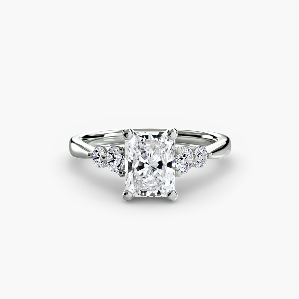 Solitaire with Shoulder Accents 2 – Ringfassung / Ring setting