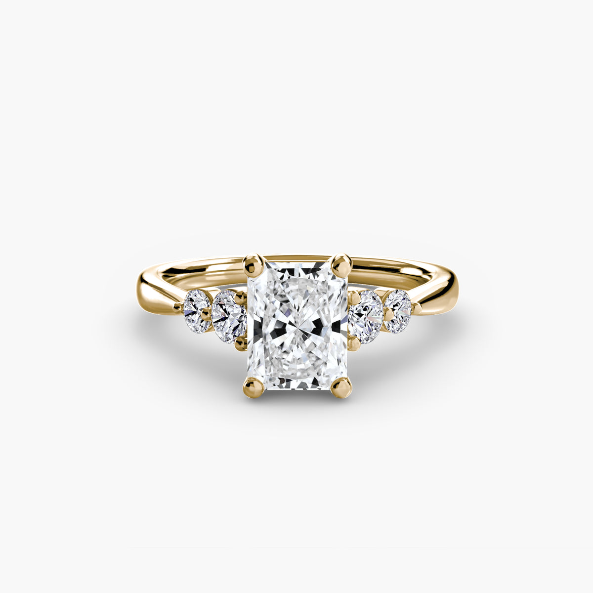 Solitaire with Shoulder Accents 2 – Ringfassung / Ring setting