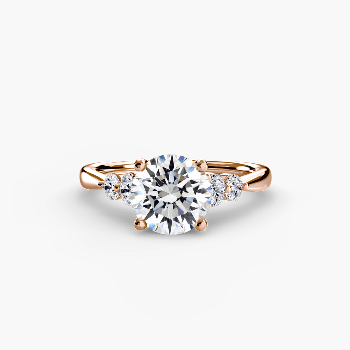 Solitaire with Shoulder Accents 2 – Ringfassung / Ring setting