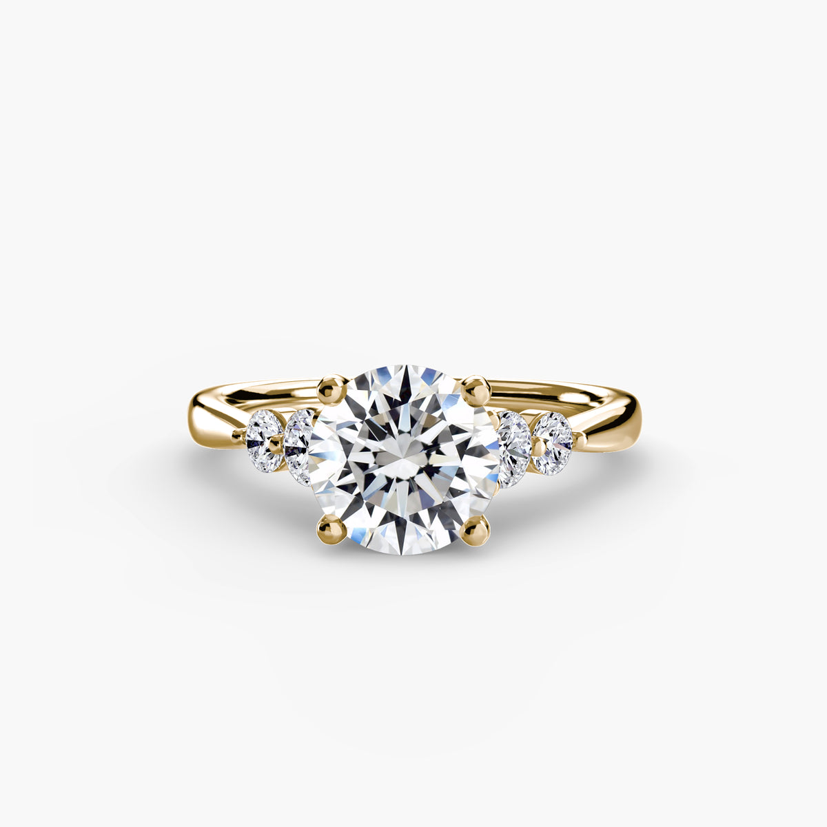 Solitaire with Shoulder Accents 2 – Ringfassung / Ring setting