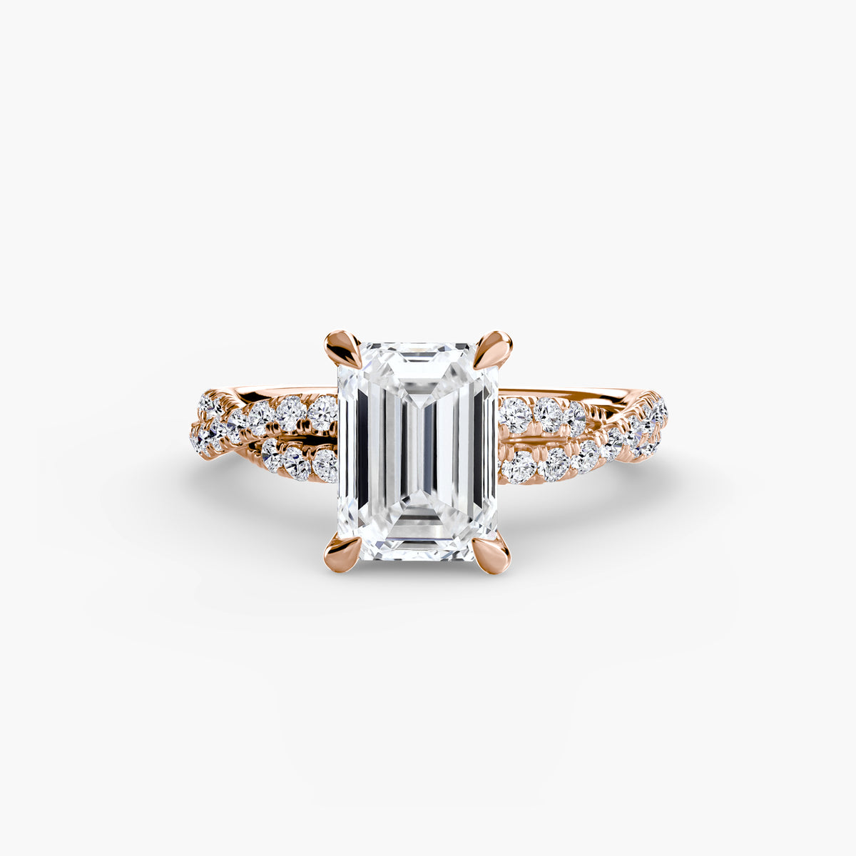 The Twisted Pavé Solitaire – Ringfassung / Ring setting