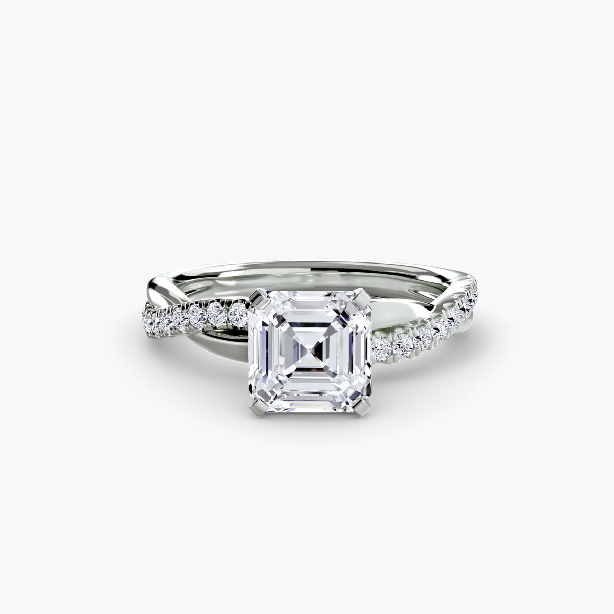 The Emerald Twist Pavé Ring – Ringfassung / Ring setting