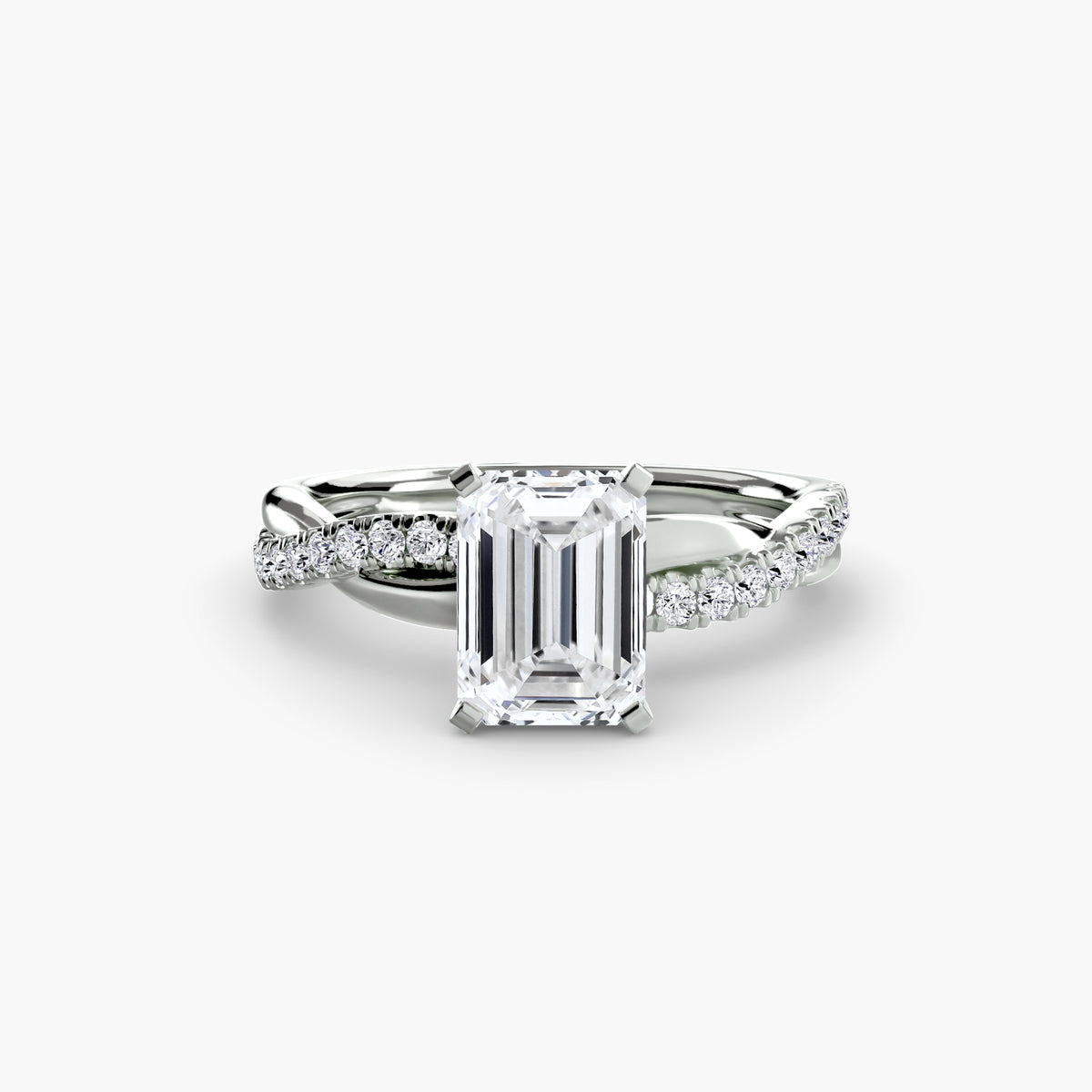 The Emerald Twist Pavé Ring – Ringfassung / Ring setting