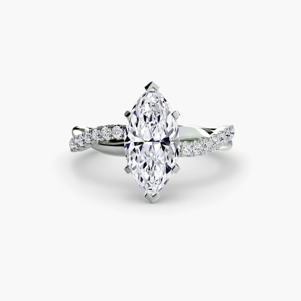 The Emerald Twist Pavé Ring – Ringfassung / Ring setting