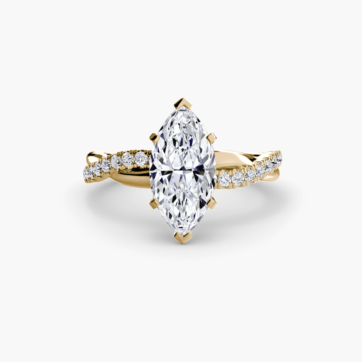 The Emerald Twist Pavé Ring – Ringfassung / Ring setting