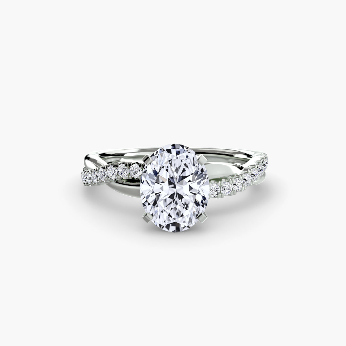 The Emerald Twist Pavé Ring – Ringfassung / Ring setting