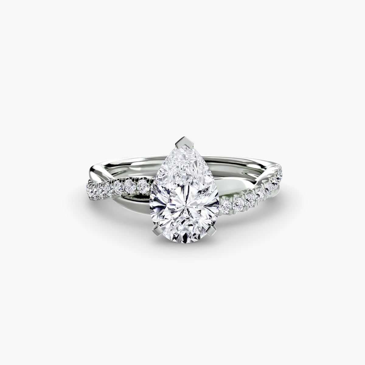 The Emerald Twist Pavé Ring – Ringfassung / Ring setting