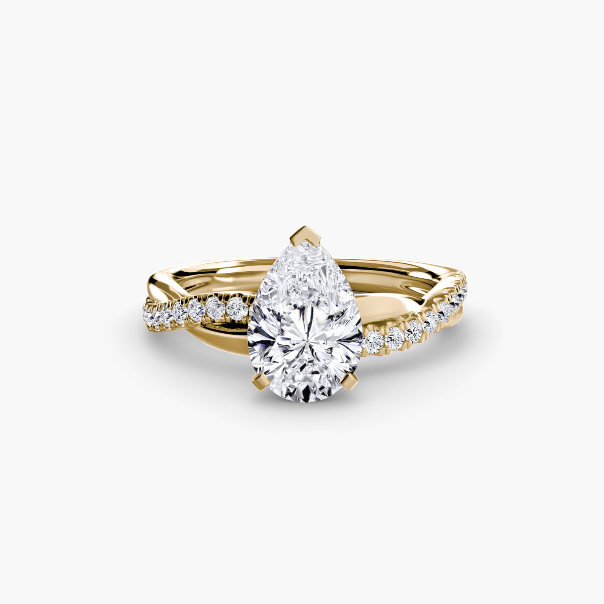 The Emerald Twist Pavé Ring – Ringfassung / Ring setting