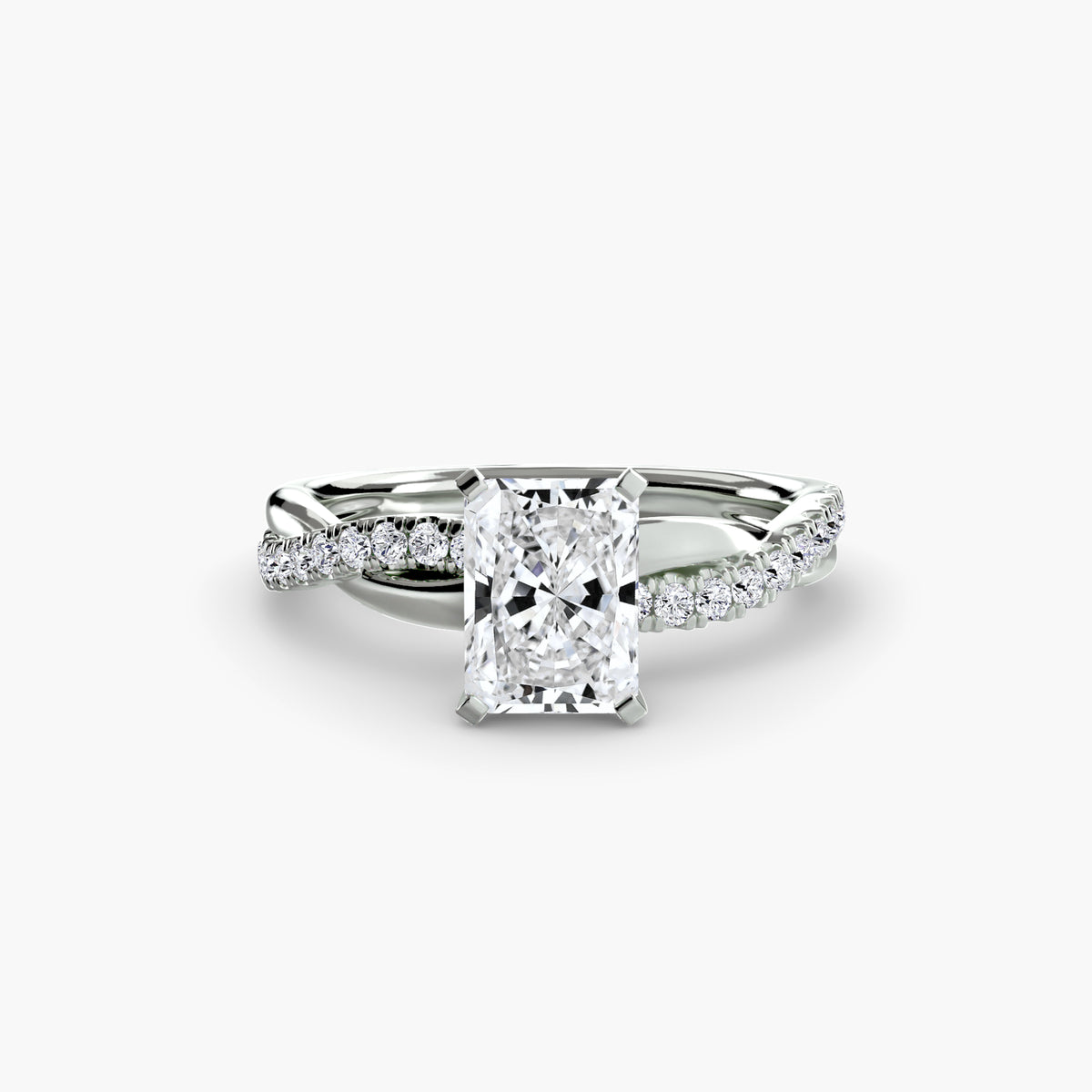 The Emerald Twist Pavé Ring – Ringfassung / Ring setting