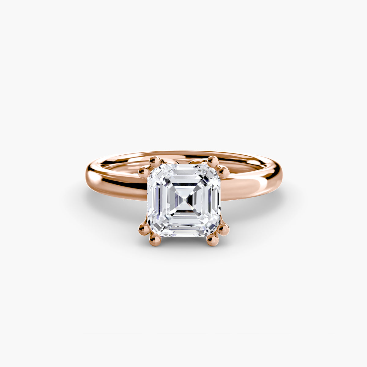 Solitaire ring 5 – Ringfassung / Ring setting