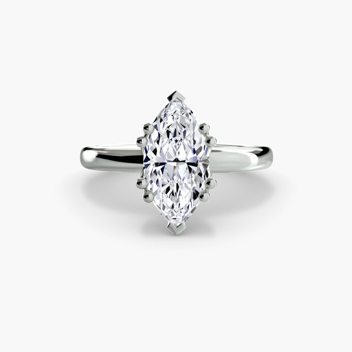 Solitaire ring 5 – Ringfassung / Ring setting