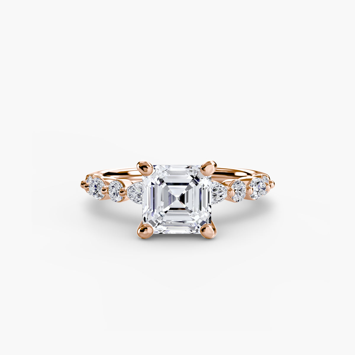 Solitaire with Eternity Pavé 2 – Ringfassung / Ring setting