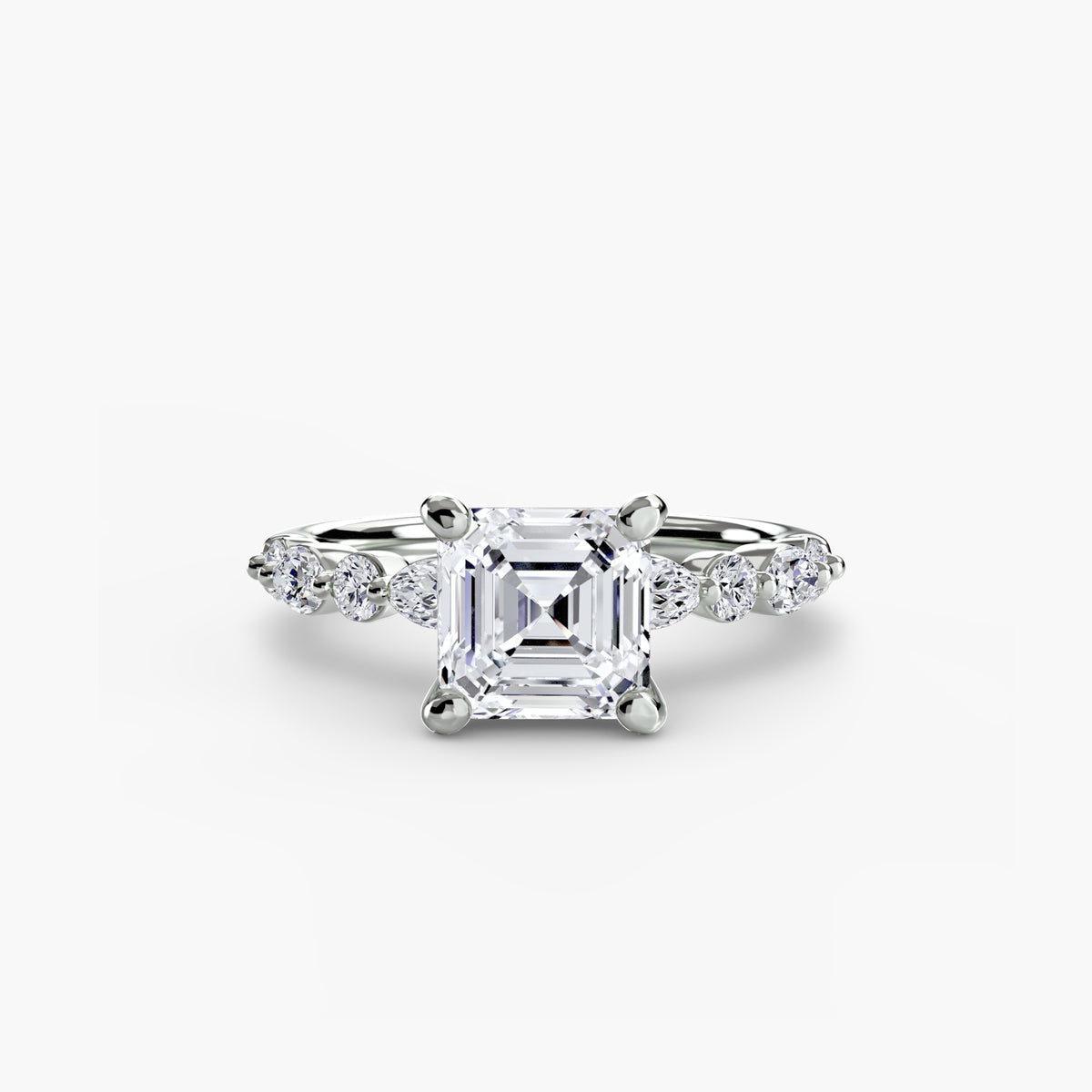 Solitaire with Eternity Pavé 2 – Ringfassung / Ring setting