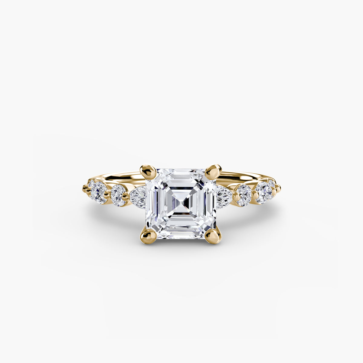 Solitaire with Eternity Pavé 2 – Ringfassung / Ring setting