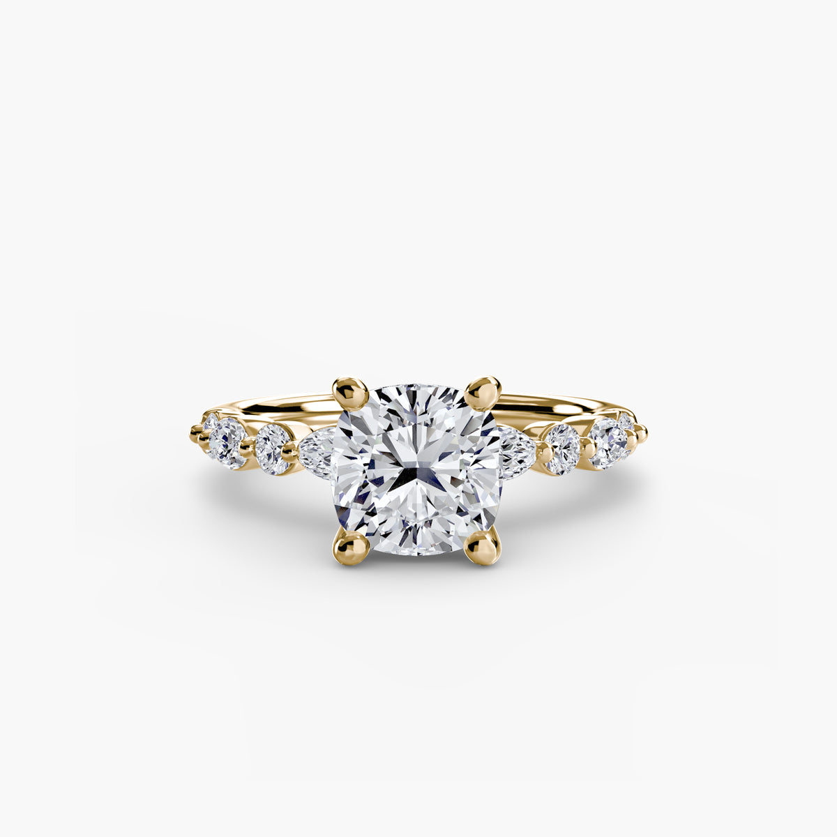 Solitaire with Eternity Pavé 2 – Ringfassung / Ring setting