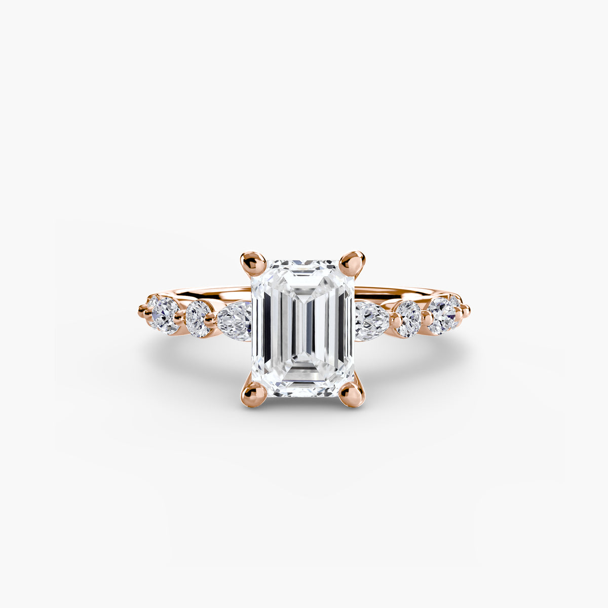 Solitaire with Eternity Pavé 2 – Ringfassung / Ring setting