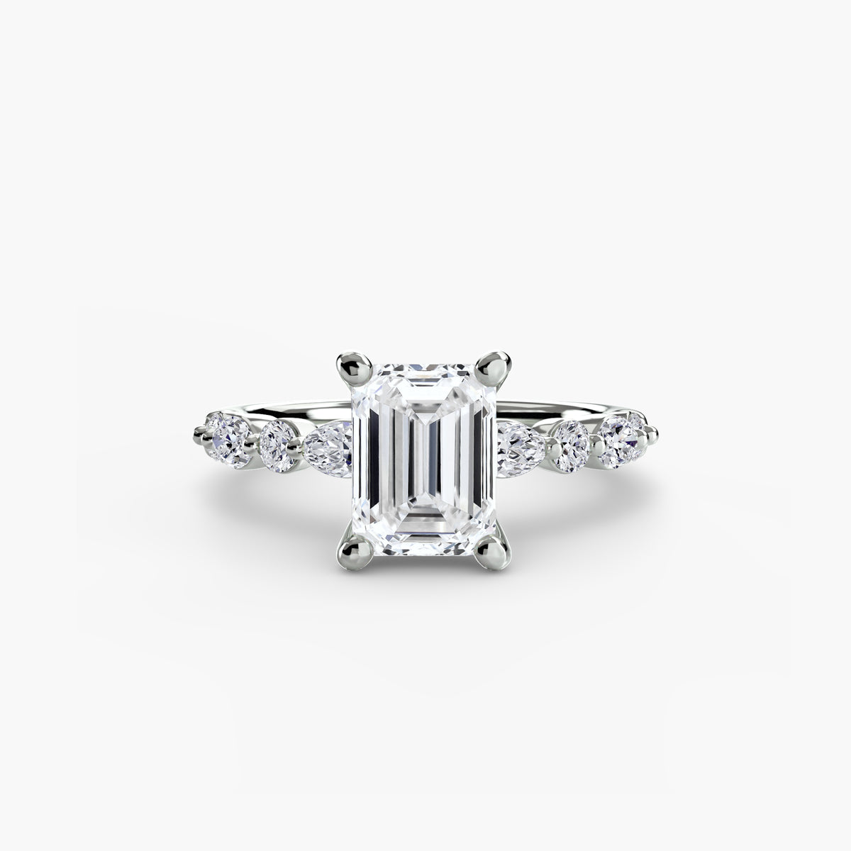Solitaire with Eternity Pavé 2 – Ringfassung / Ring setting
