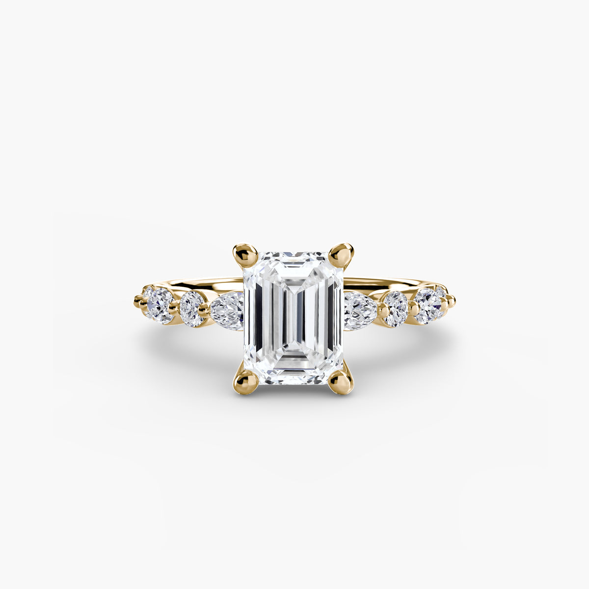 Solitaire with Eternity Pavé 2 – Ringfassung / Ring setting