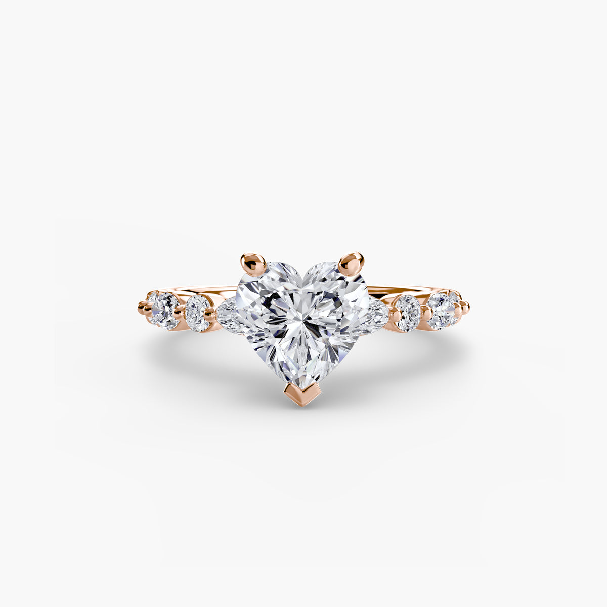 Solitaire with Eternity Pavé 2 – Ringfassung / Ring setting
