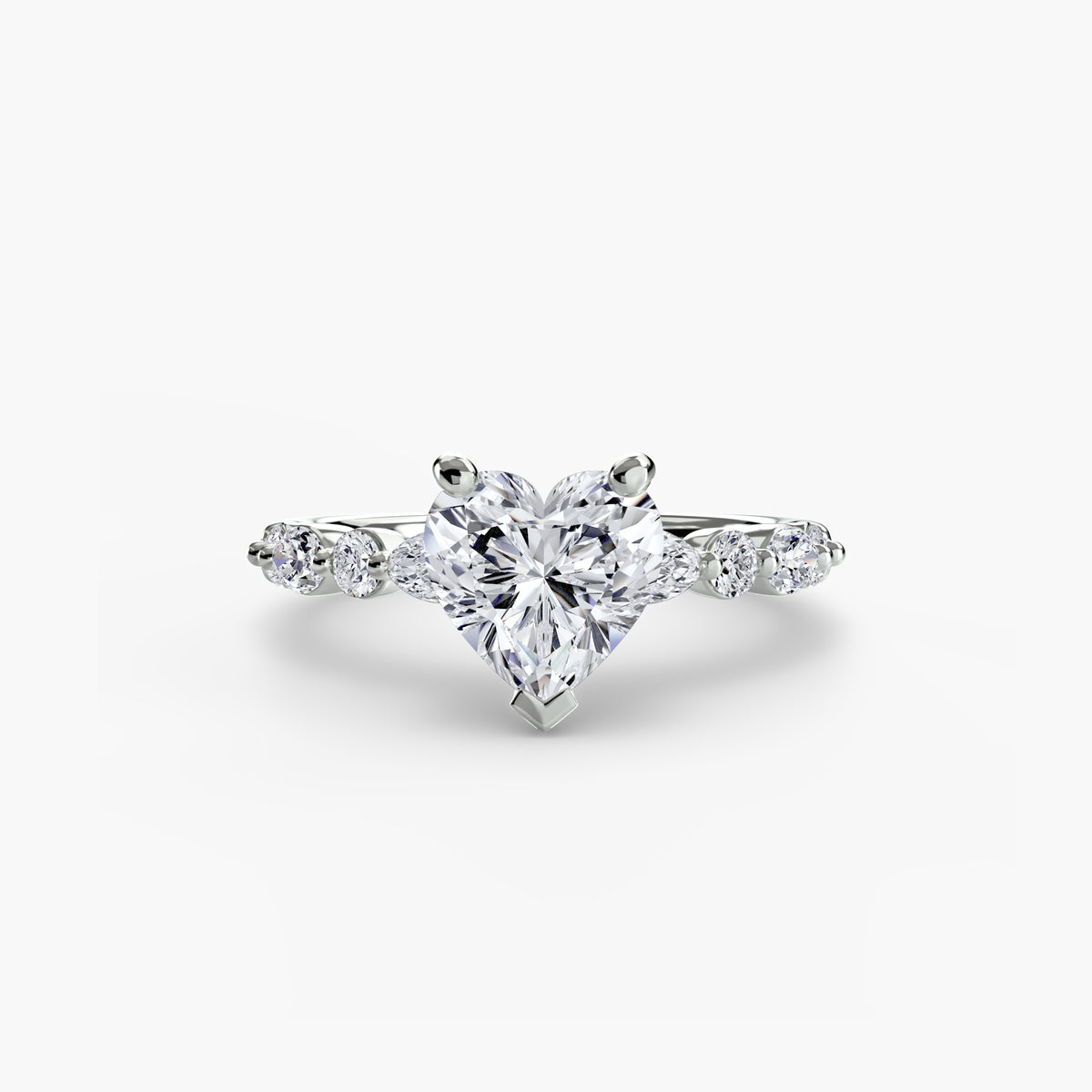 Solitaire with Eternity Pavé 2 – Ringfassung / Ring setting
