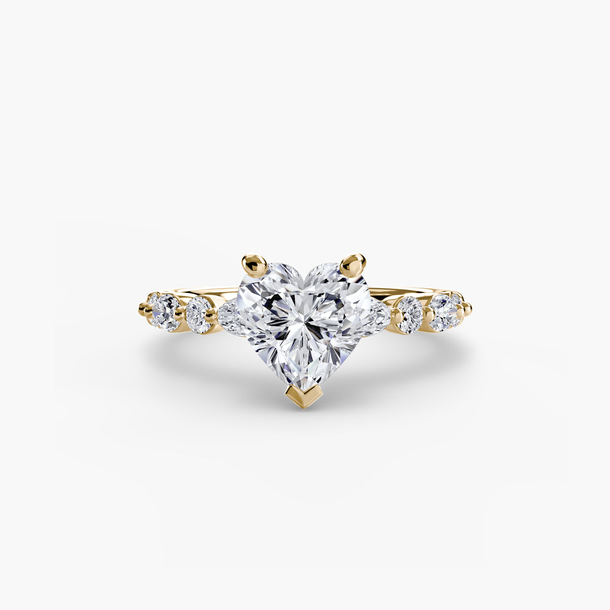 Solitaire with Eternity Pavé 2 – Ringfassung / Ring setting