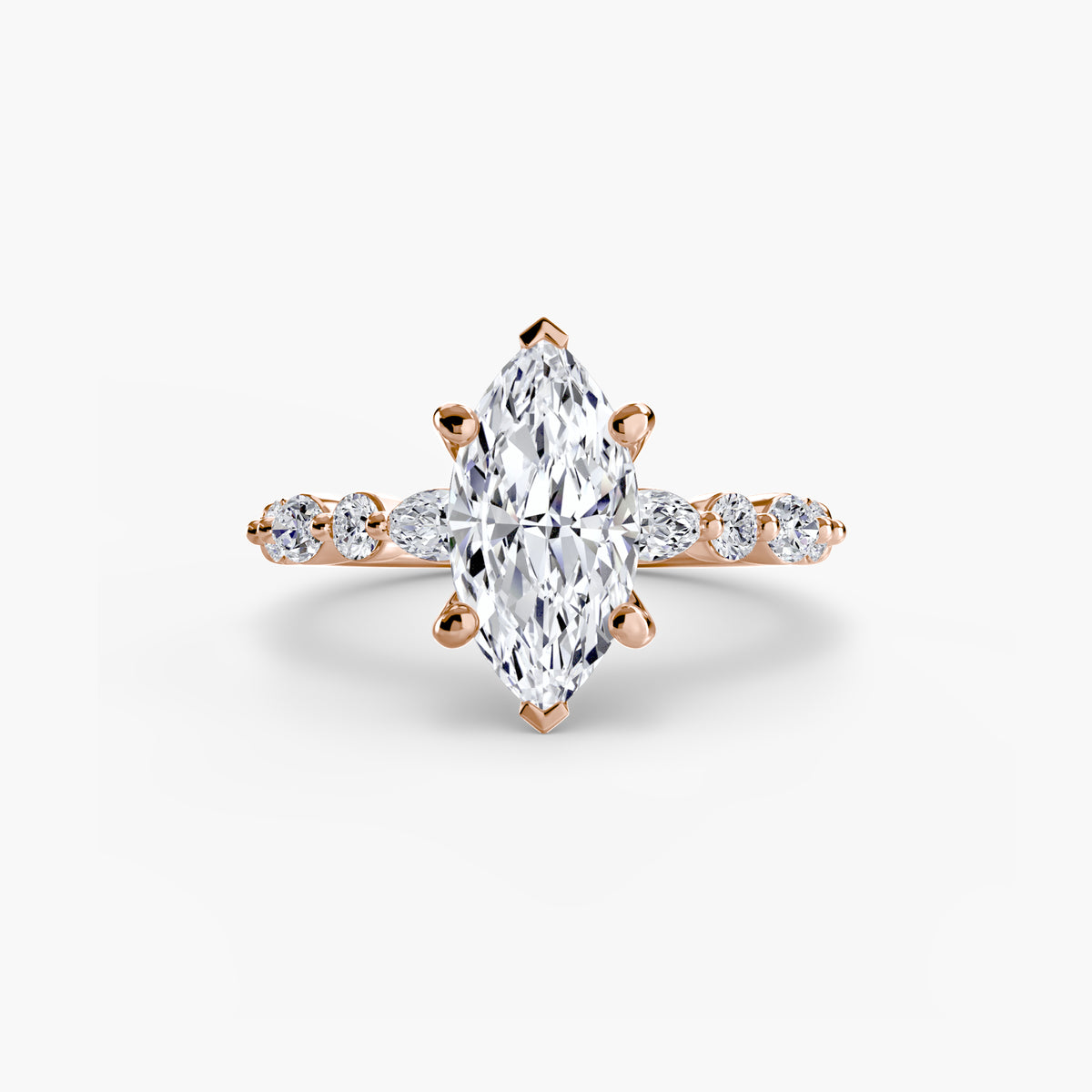 Solitaire with Eternity Pavé 2 – Ringfassung / Ring setting