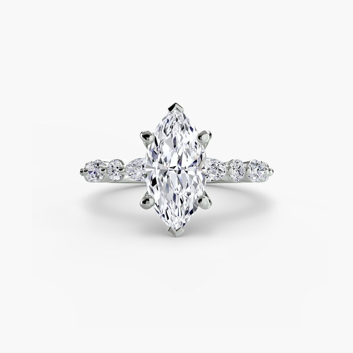 Solitaire with Eternity Pavé 2 – Ringfassung / Ring setting