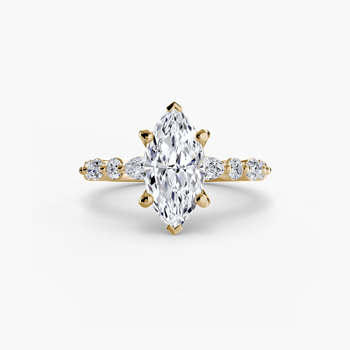 Solitaire with Eternity Pavé 2 – Ringfassung / Ring setting