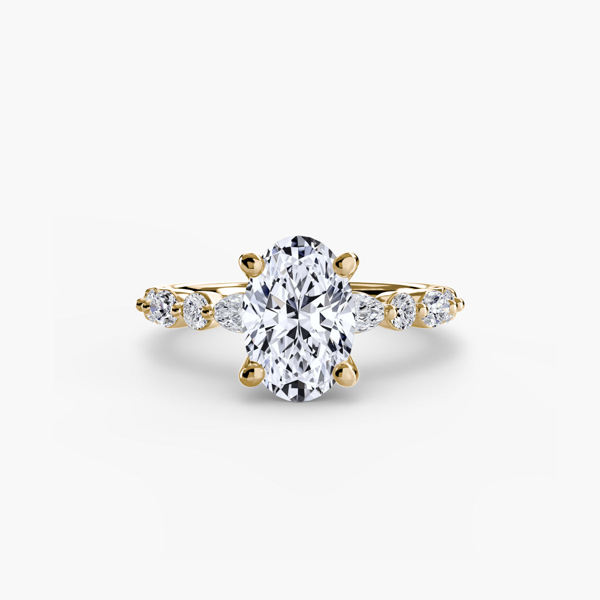 Solitaire with Eternity Pavé 2 – Ringfassung / Ring setting