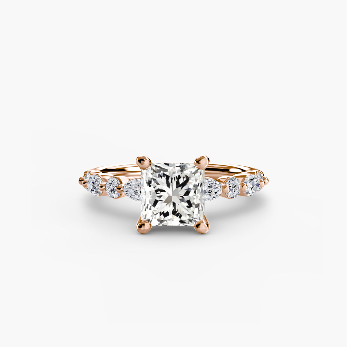 Solitaire with Eternity Pavé 2 – Ringfassung / Ring setting