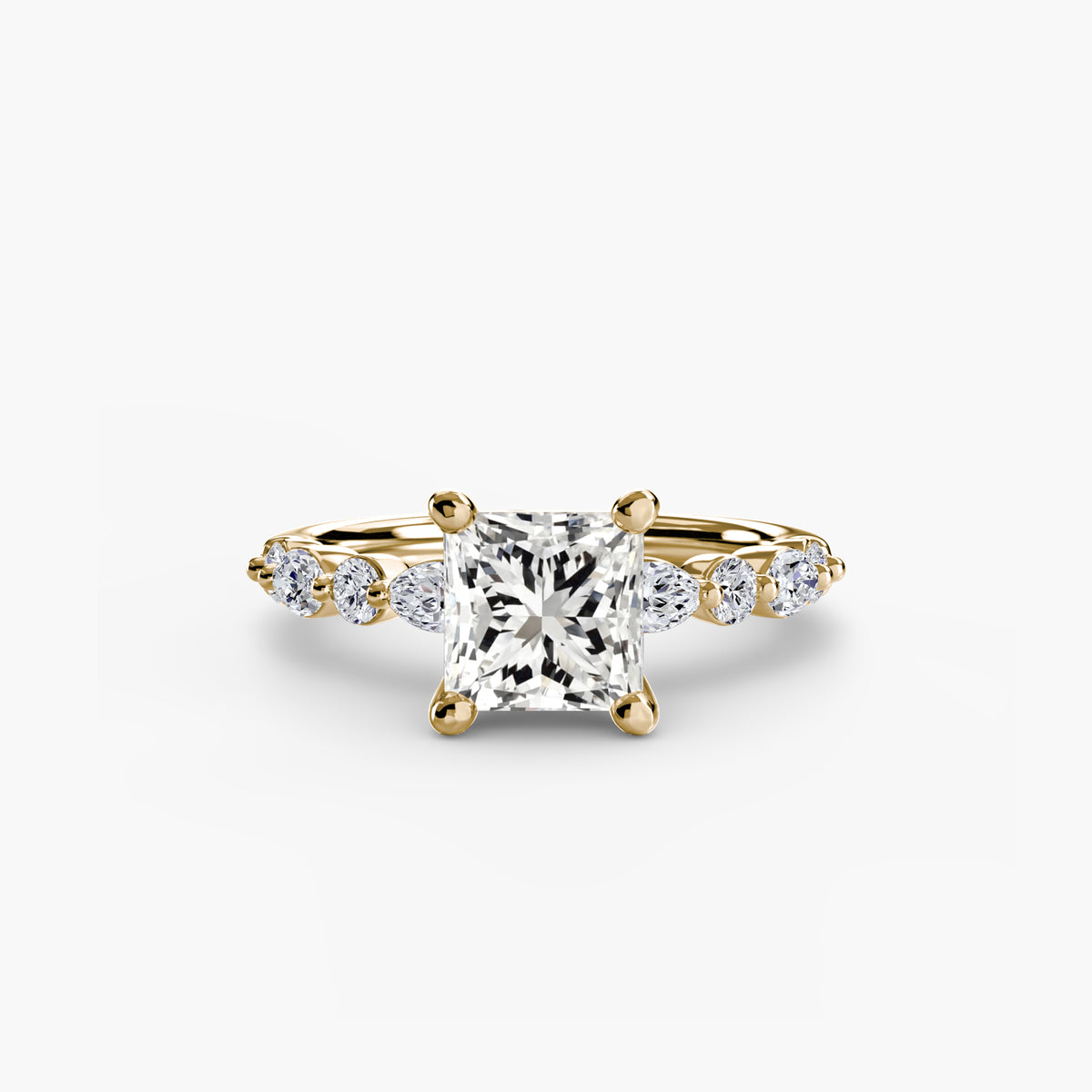 Solitaire with Eternity Pavé 2 – Ringfassung / Ring setting