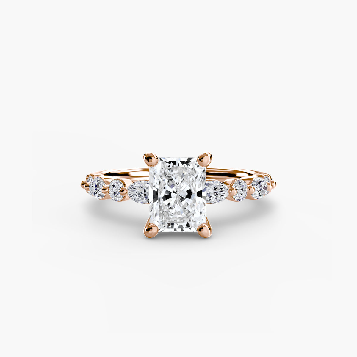 Solitaire with Eternity Pavé 2 – Ringfassung / Ring setting