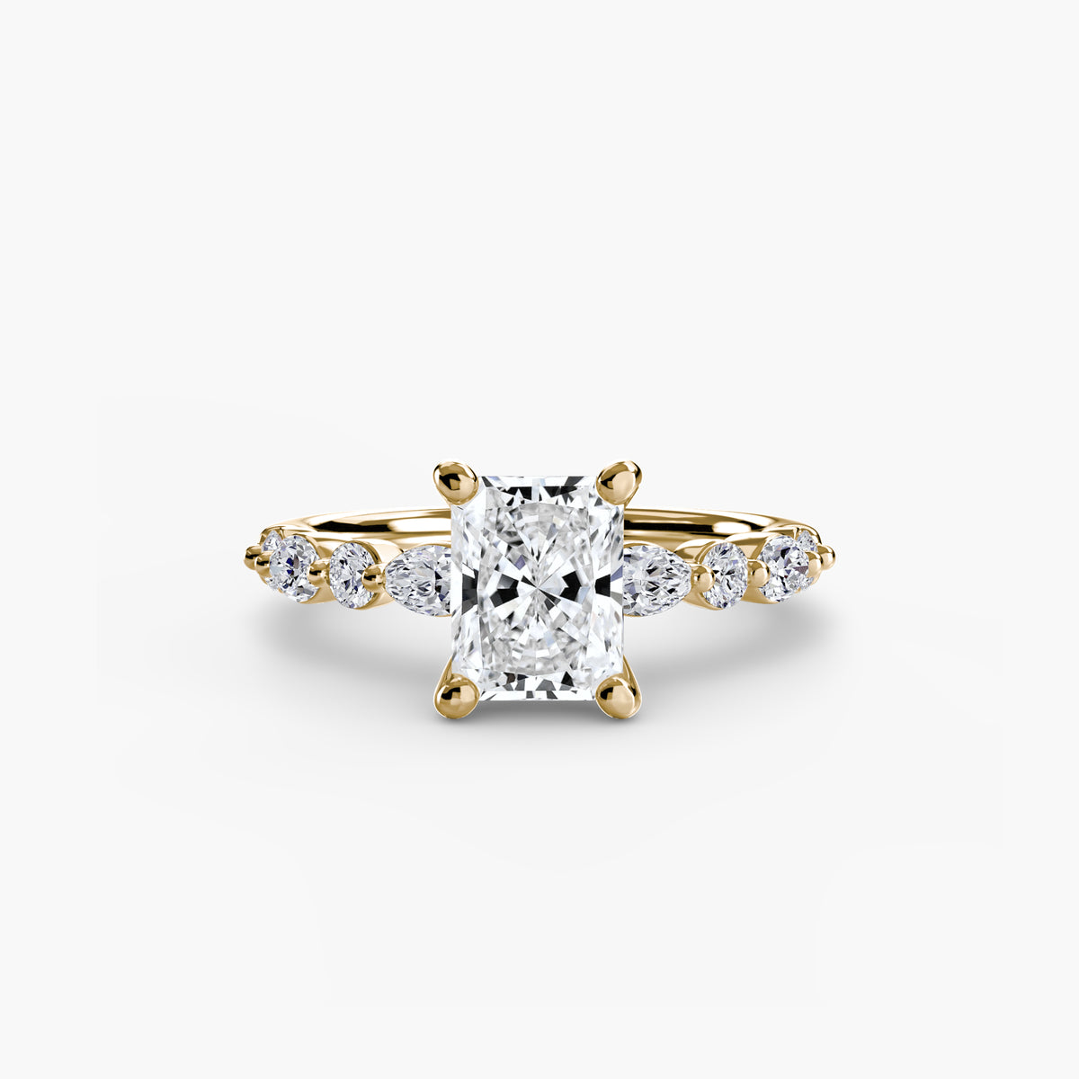 Solitaire with Eternity Pavé 2 – Ringfassung / Ring setting
