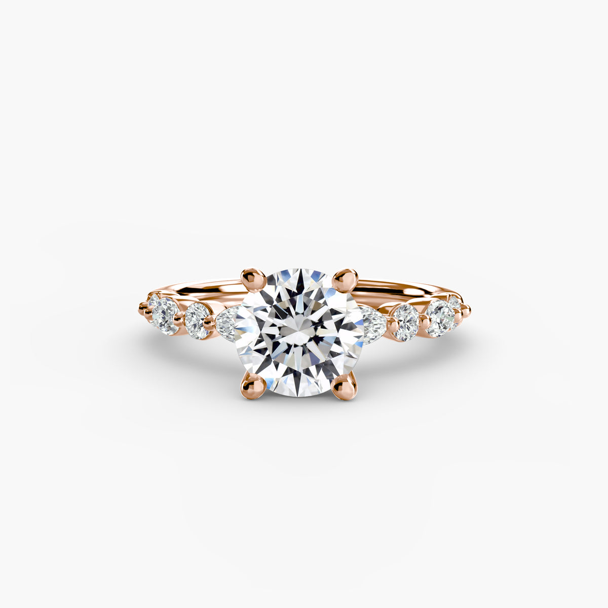 Solitaire with Eternity Pavé 2 – Ringfassung / Ring setting